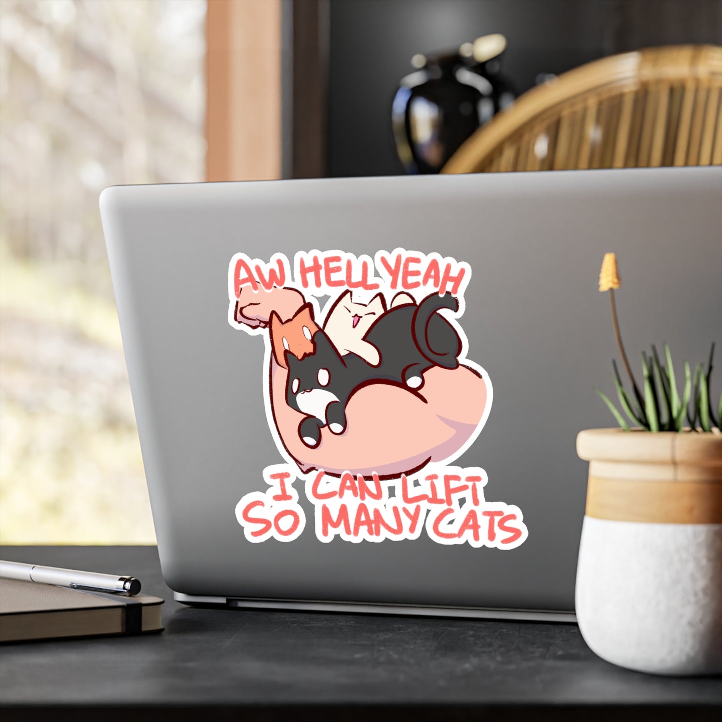 I Can Lift So Many Cats - Kiss-Cut Vinyl Decals