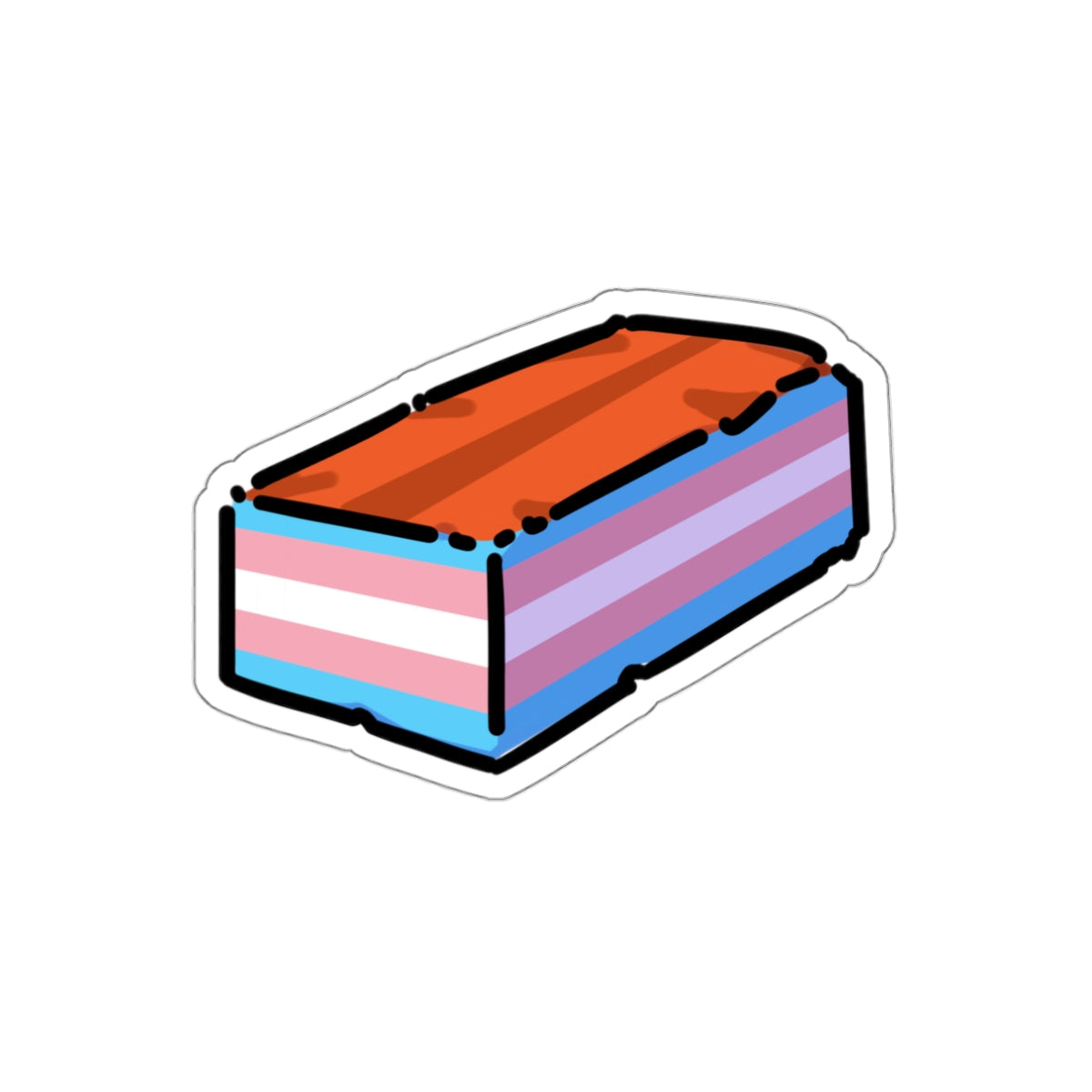 Stonewall Pride Brick - Die-Cut Pride Stickers