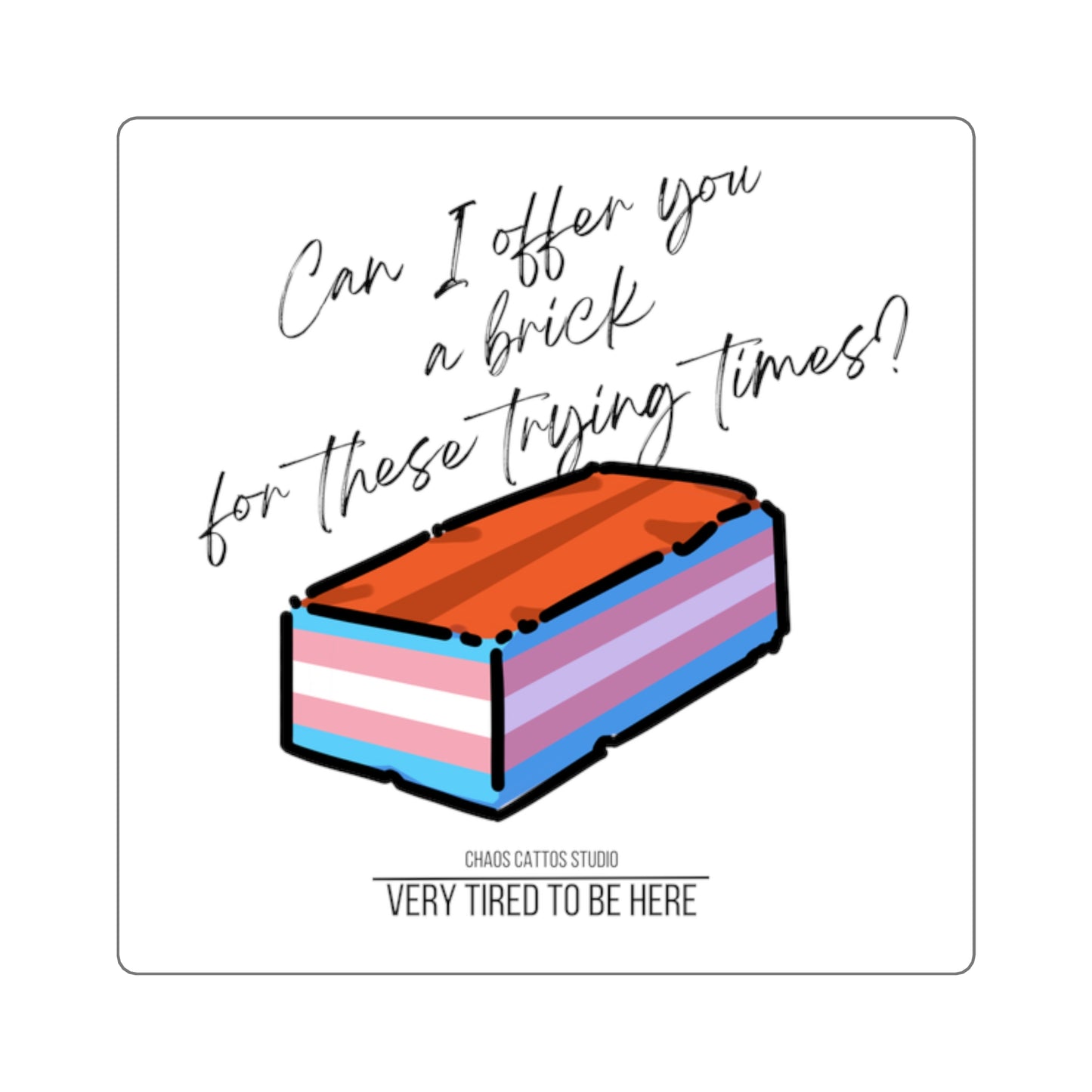 Stonewall Pride Brick - Square Pride Stickers