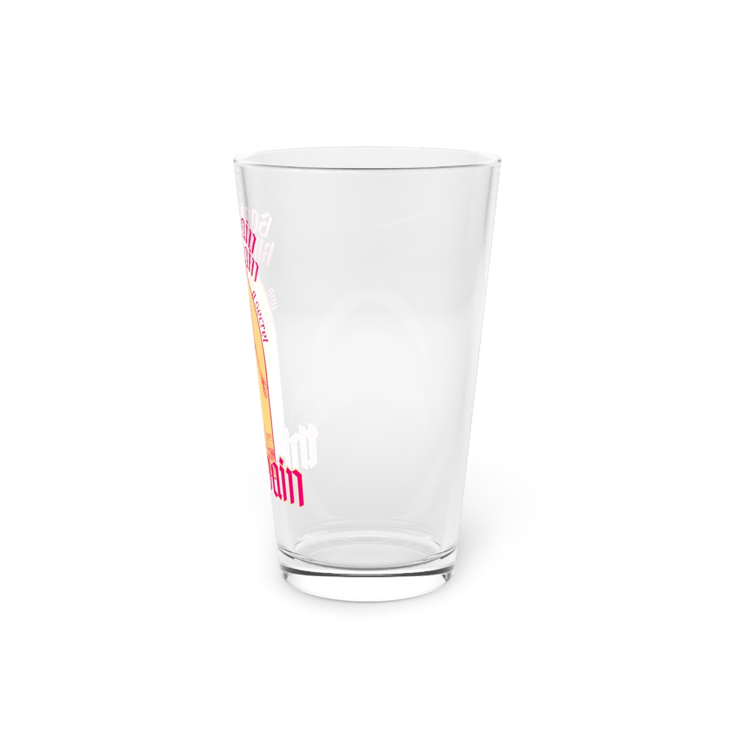 Back Pain, Knee Pain, And A Secret Third Pain - Pint Glass, 16oz