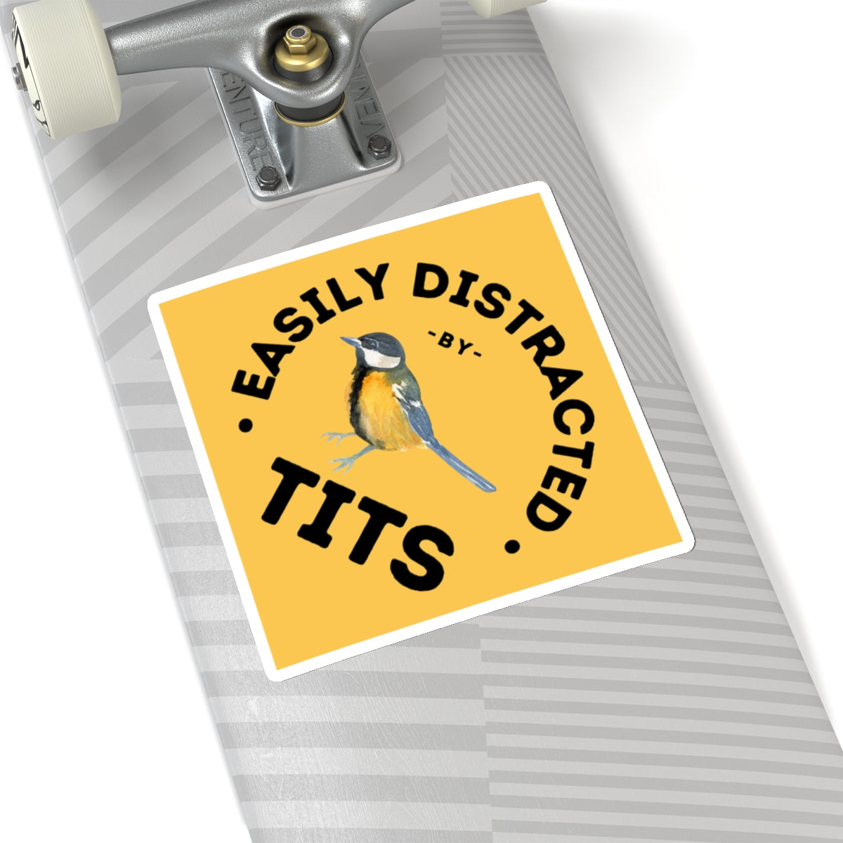 Easily Distracted by Tit(birds) - Kiss-Cut Stickers