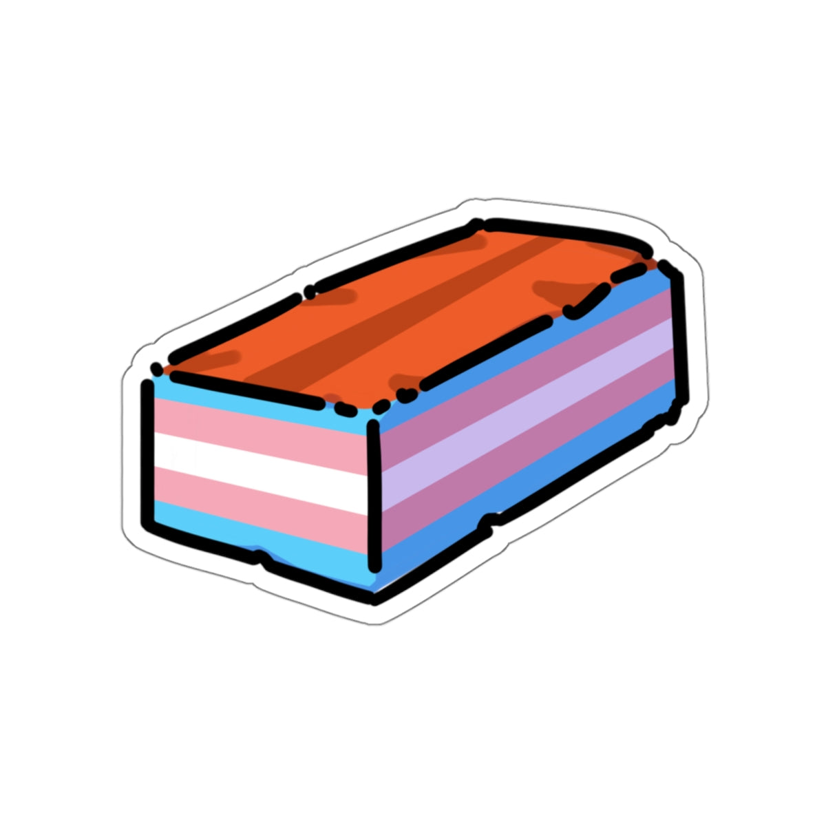 Stonewall Pride Brick - Die-Cut Pride Stickers