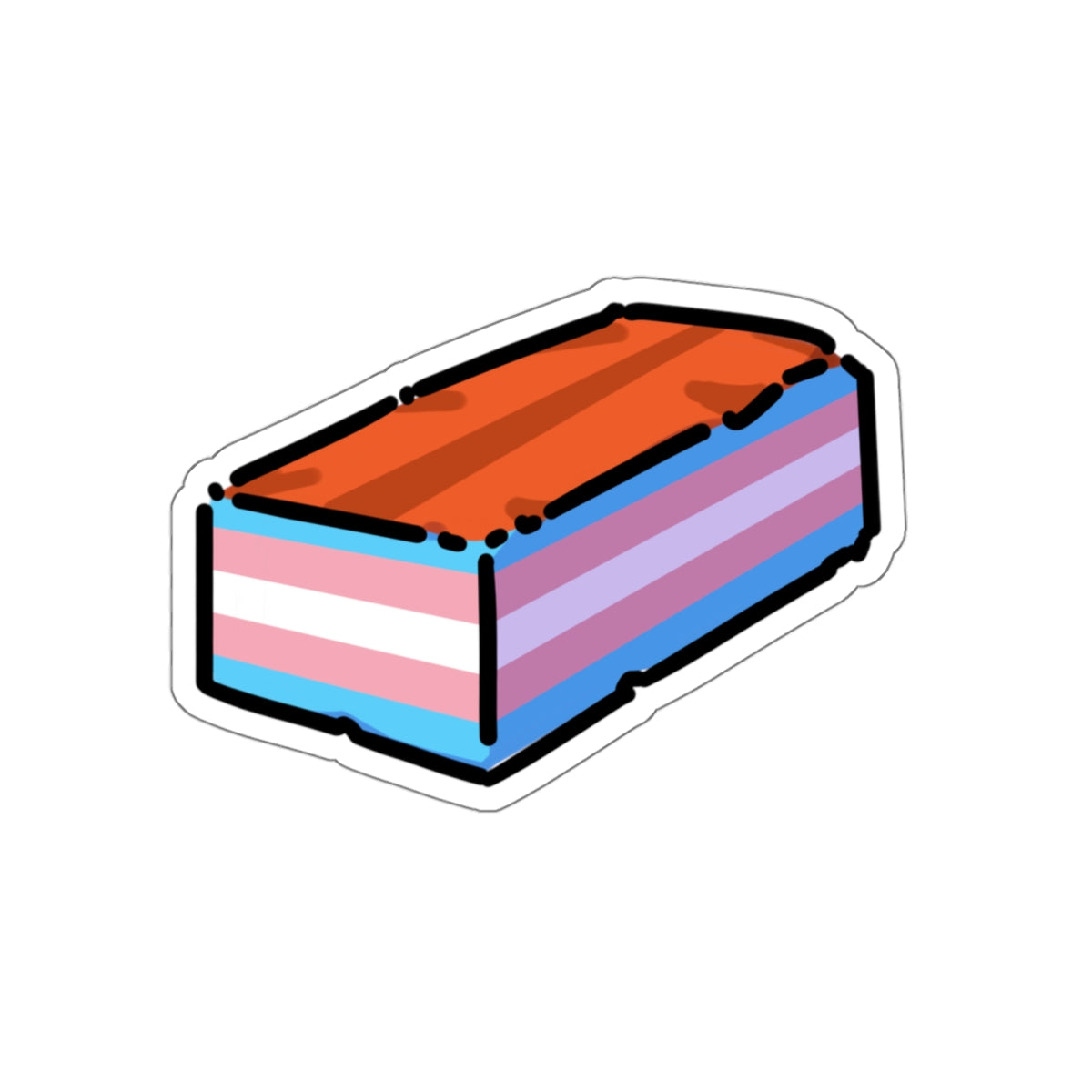 Stonewall Pride Brick - Die-Cut Pride Stickers