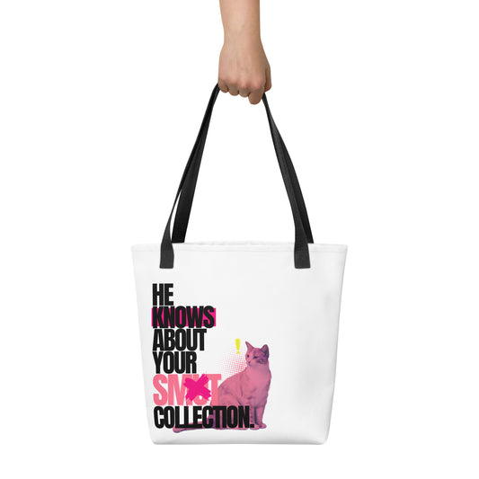 He Knows - Tote bag