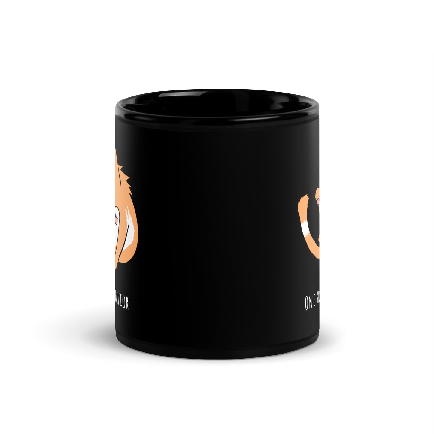 One Brain Cell - Black Glossy Mug