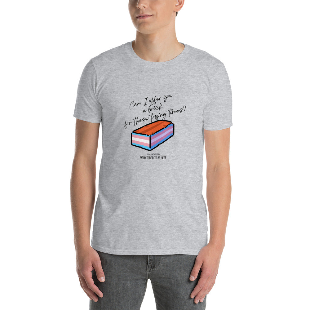 Can I offer you a brick during these trying times? - Short-Sleeve Unisex T-Shirt