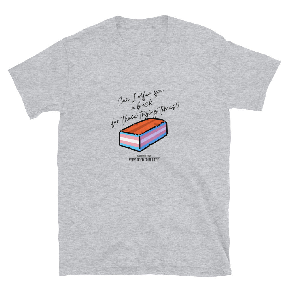 Can I offer you a brick during these trying times? - Short-Sleeve Unisex T-Shirt