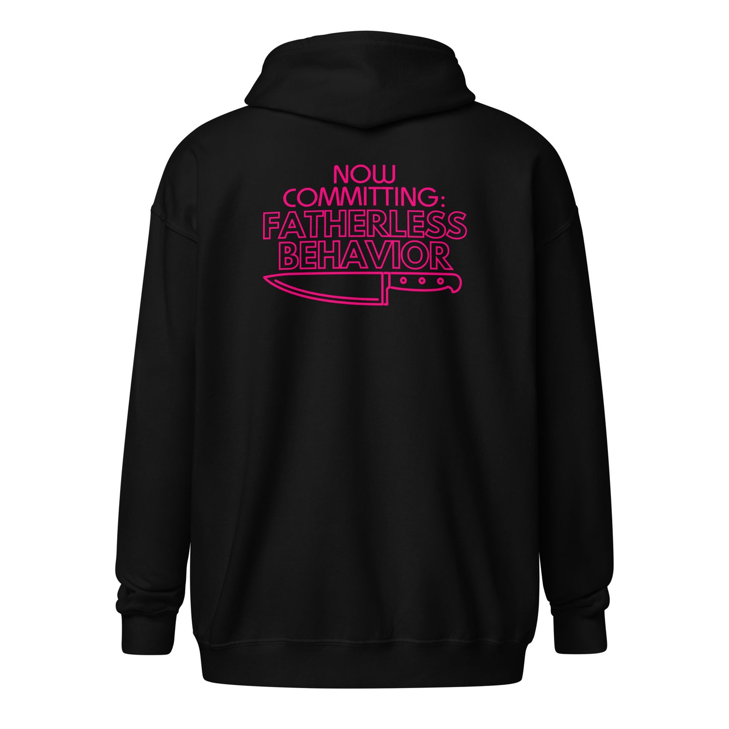 Now Committing: Fatherless Behavior - Unisex heavy blend zip hoodie