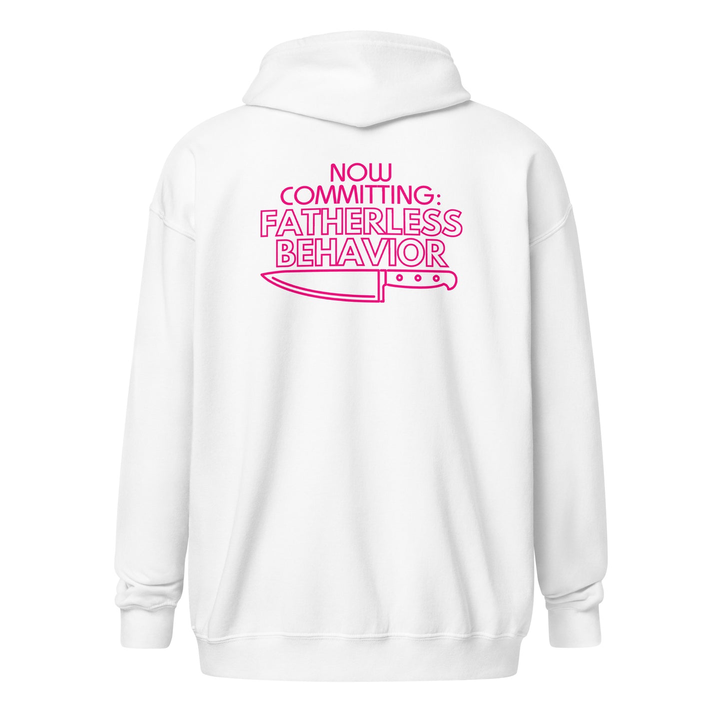 Now Committing: Fatherless Behavior - Unisex heavy blend zip hoodie