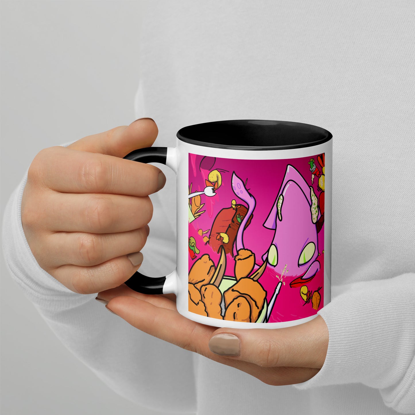 Indigestion Station - Mug with Color Inside