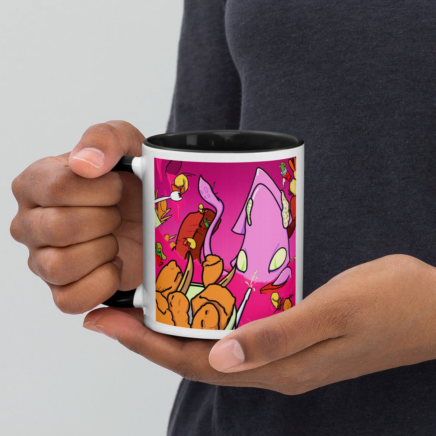 Indigestion Station - Mug with Color Inside