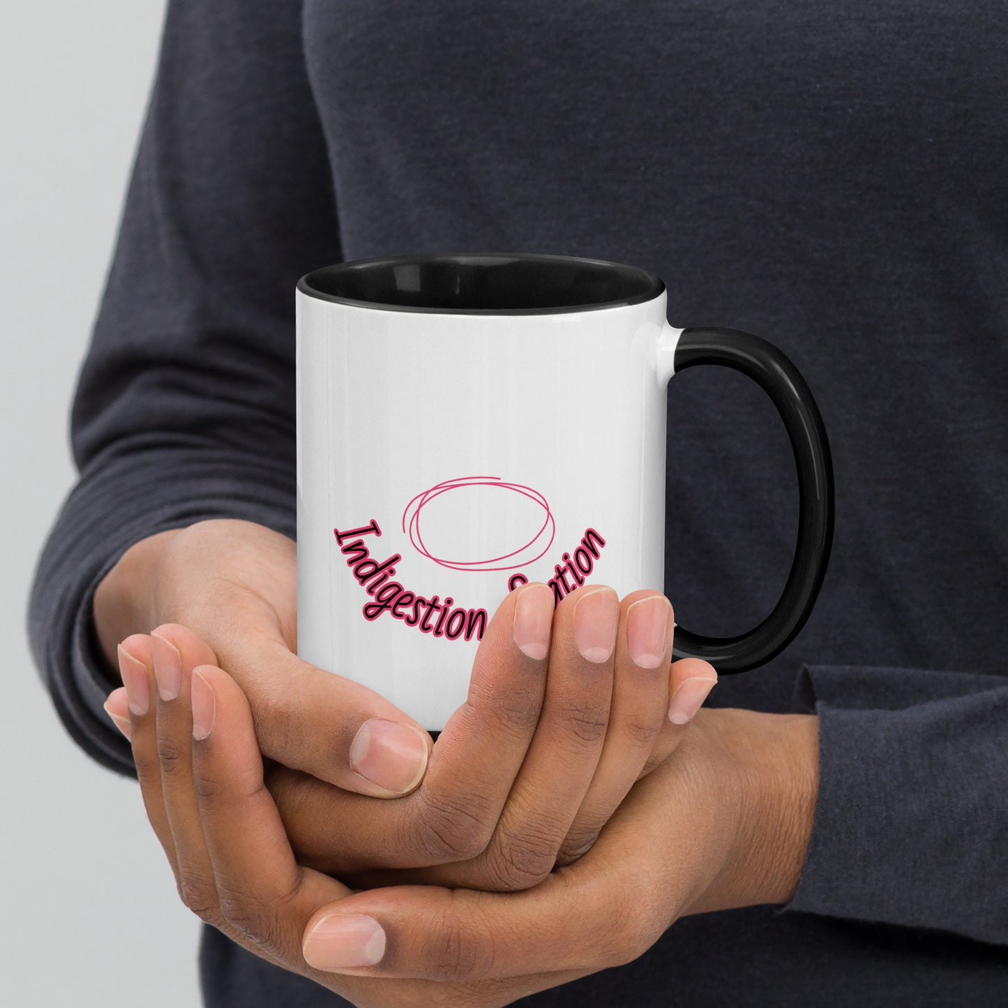 Indigestion Station - Mug with Color Inside