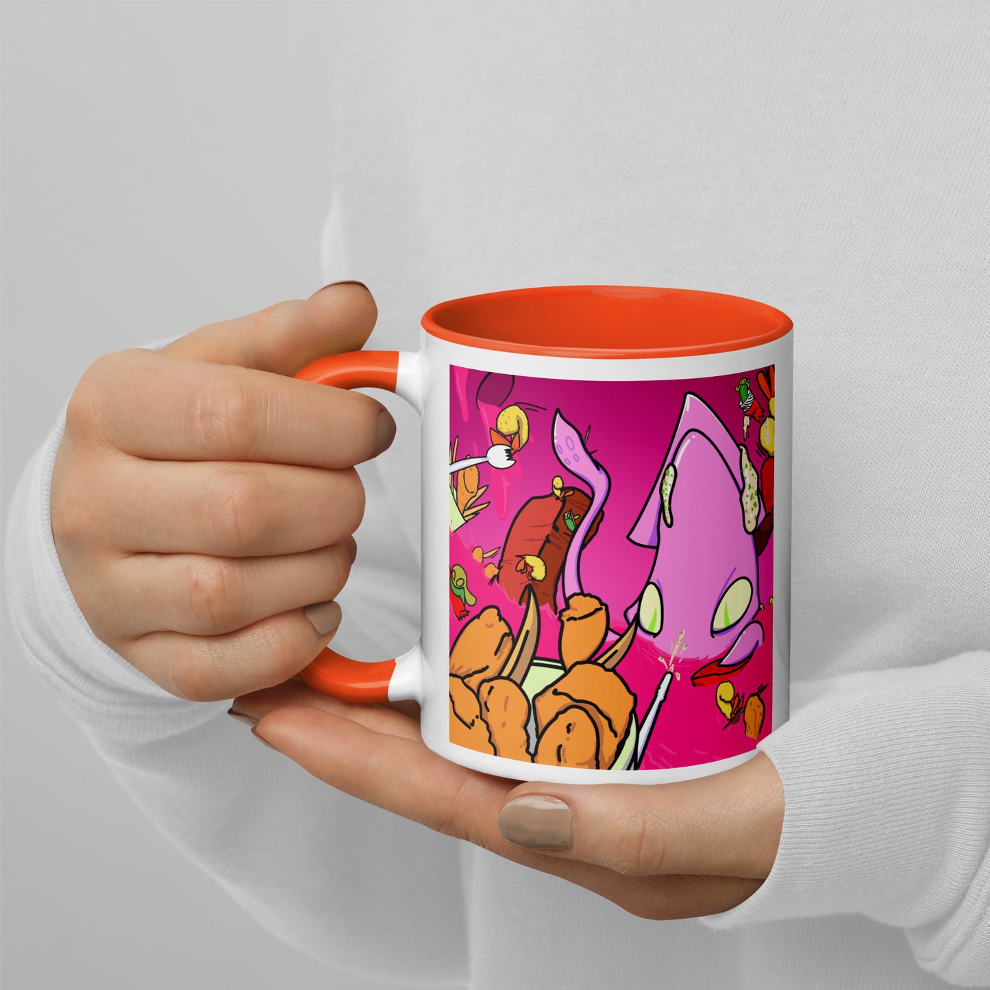 Indigestion Station - Mug with Color Inside