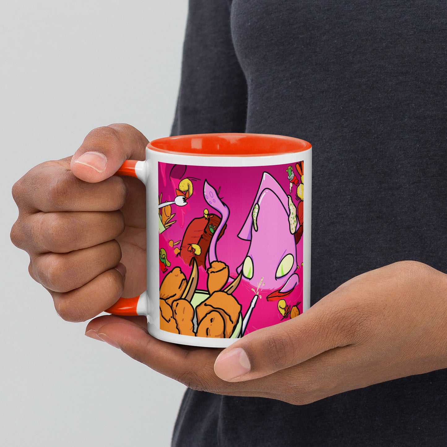 Indigestion Station - Mug with Color Inside