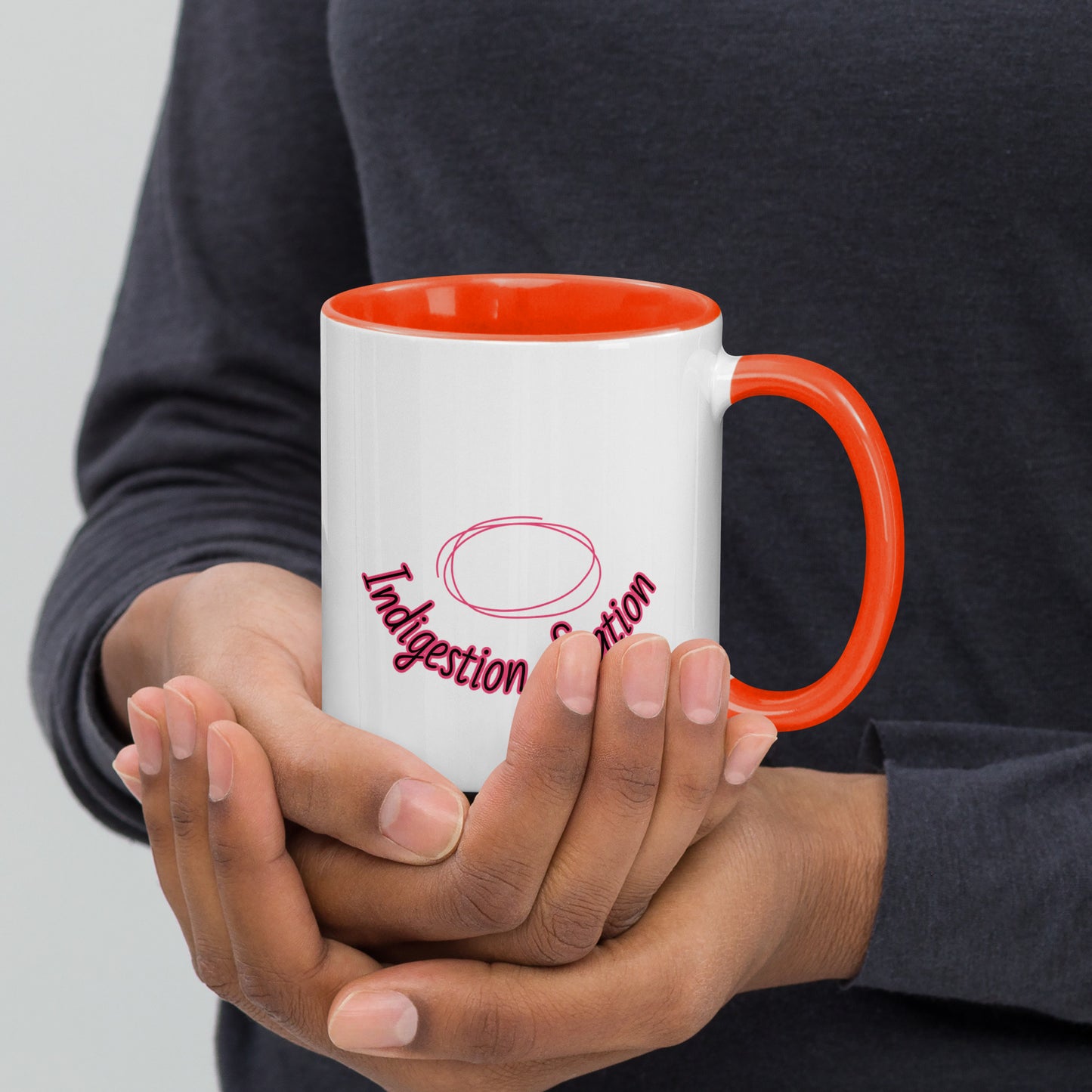 Indigestion Station - Mug with Color Inside