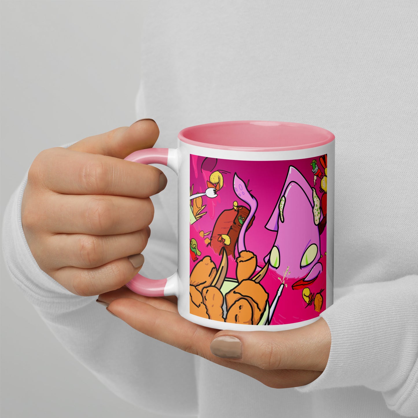 Indigestion Station - Mug with Color Inside