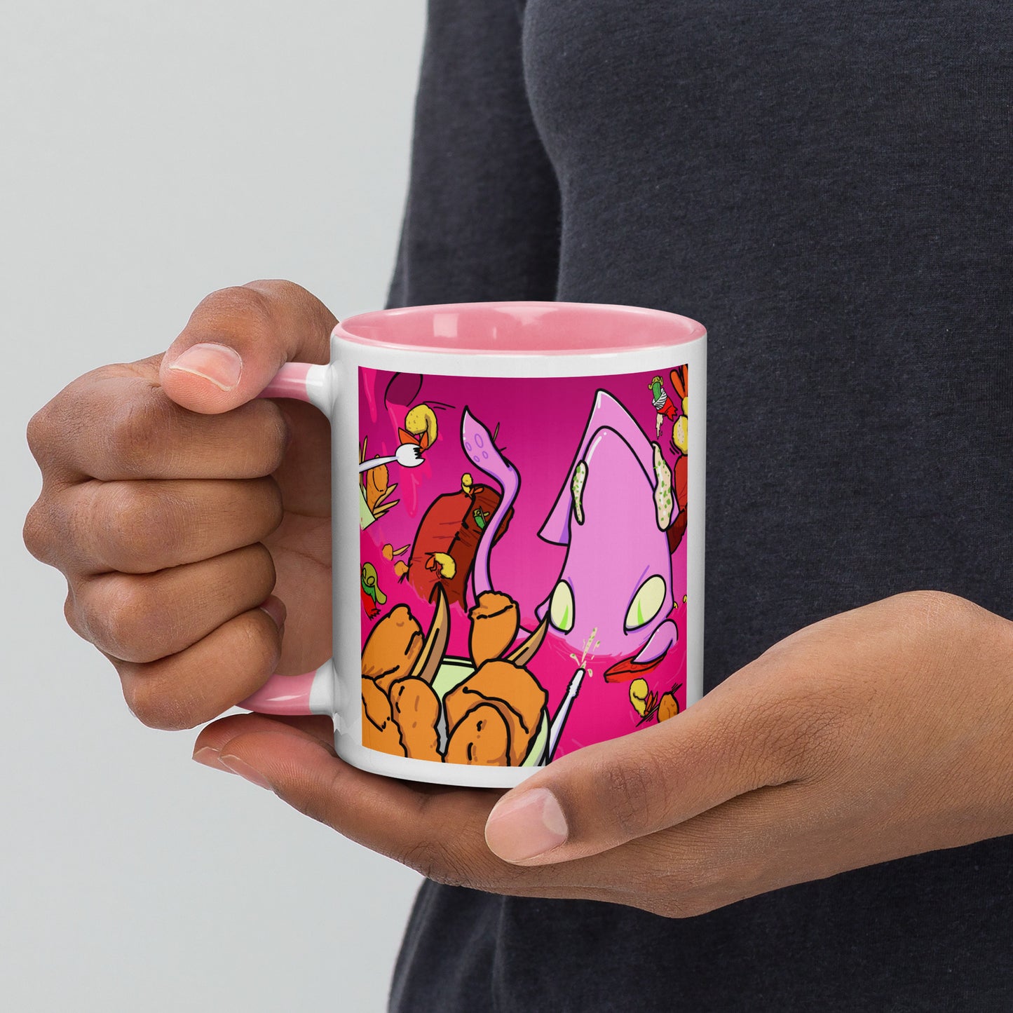 Indigestion Station - Mug with Color Inside