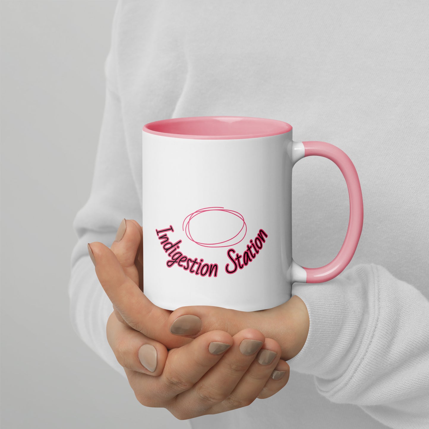 Indigestion Station - Mug with Color Inside