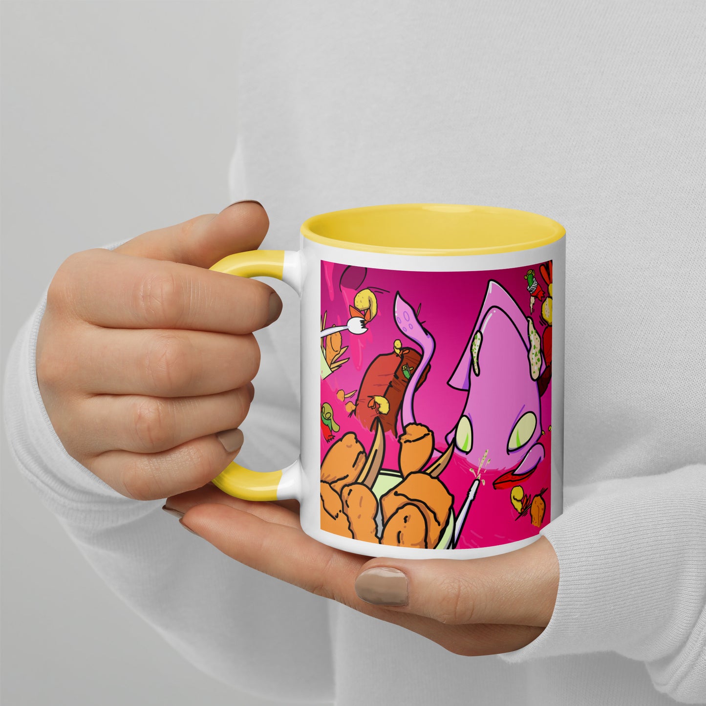 Indigestion Station - Mug with Color Inside