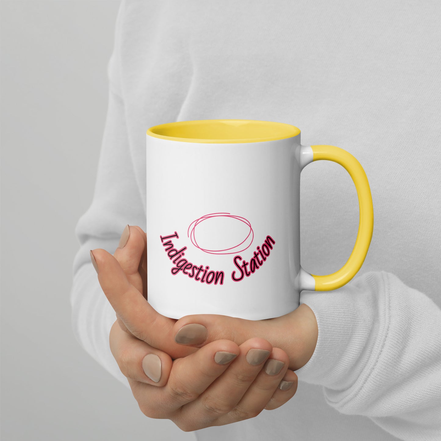 Indigestion Station - Mug with Color Inside