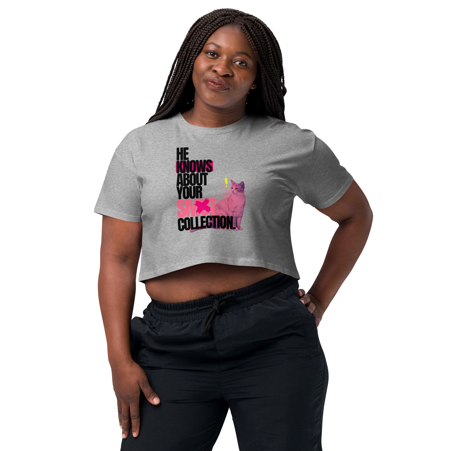 He Knows - Women’s crop top