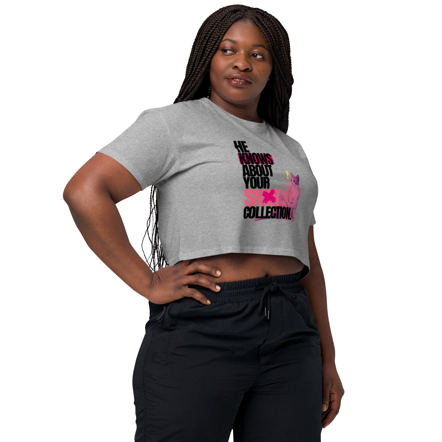 He Knows - Women’s crop top