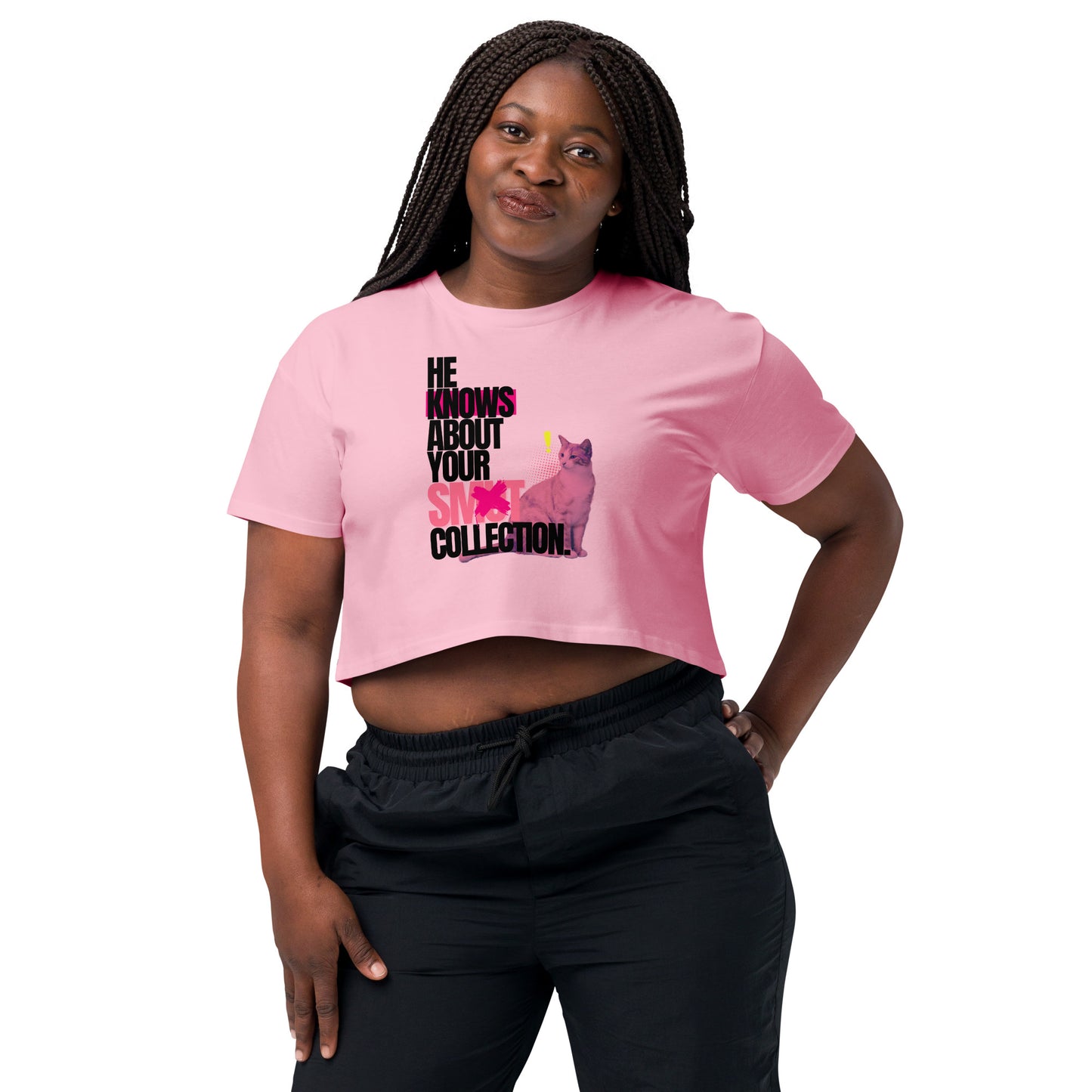 He Knows - Women’s crop top