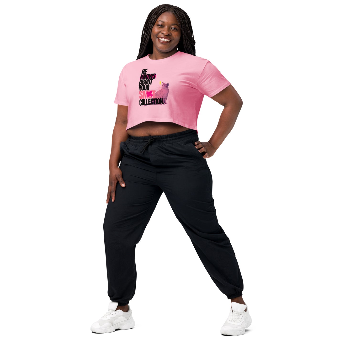 He Knows - Women’s crop top