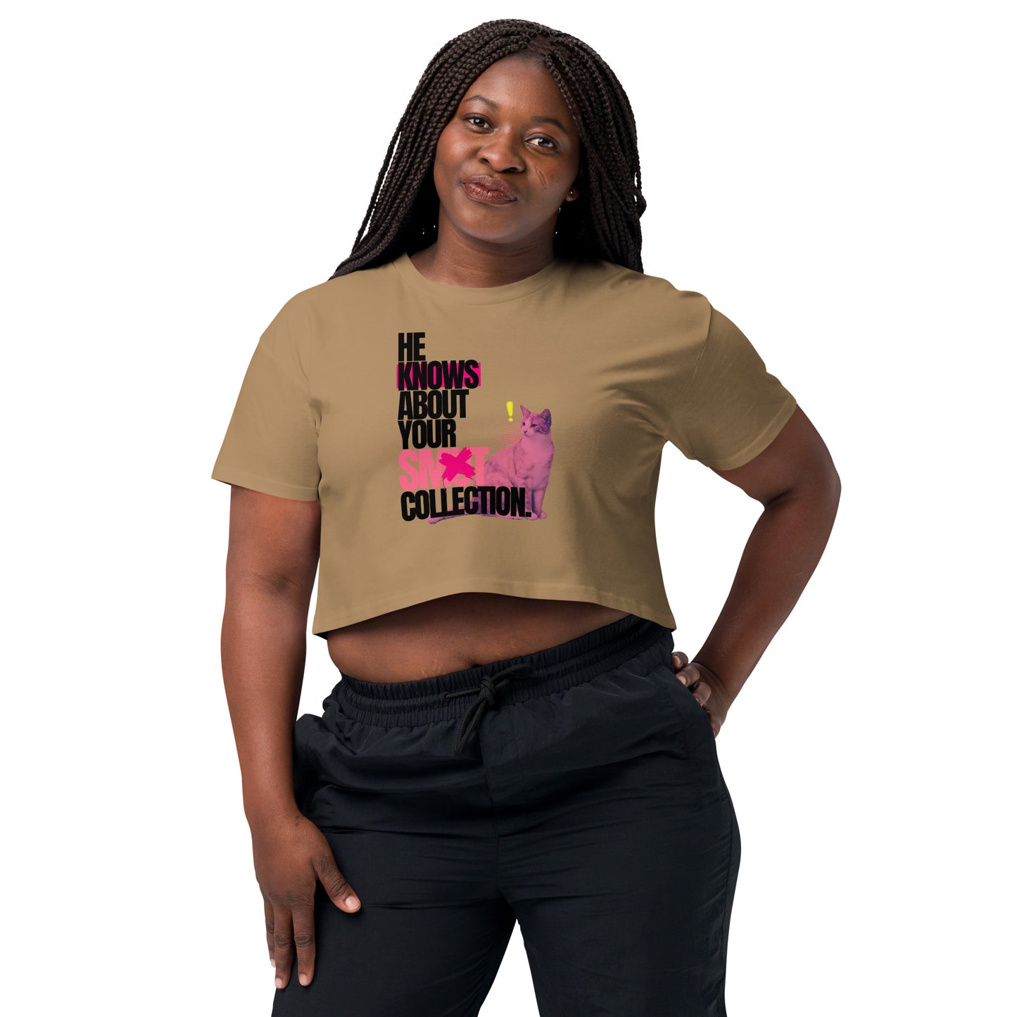 He Knows - Women’s crop top