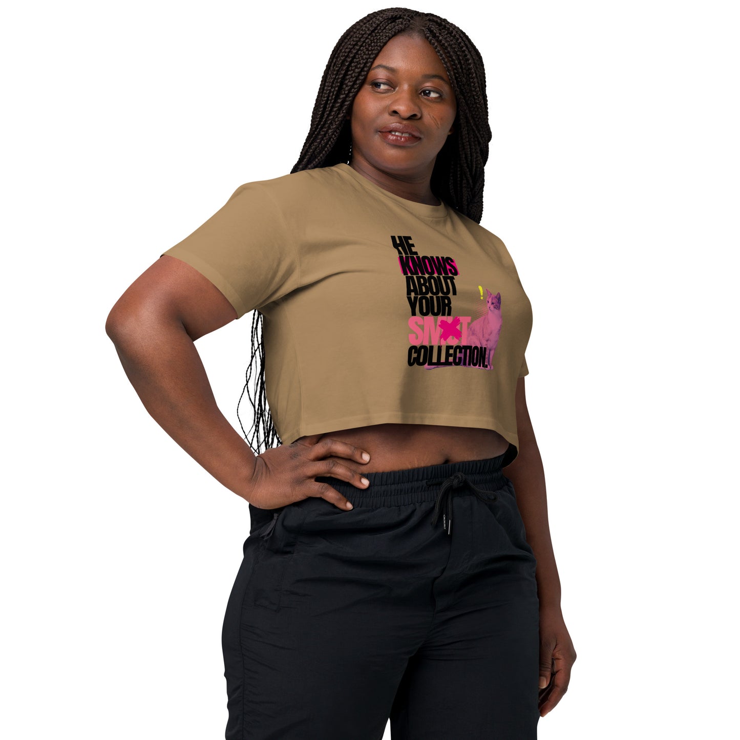 He Knows - Women’s crop top