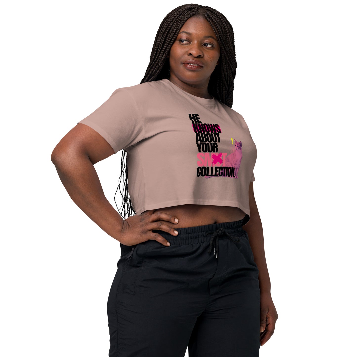 He Knows - Women’s crop top