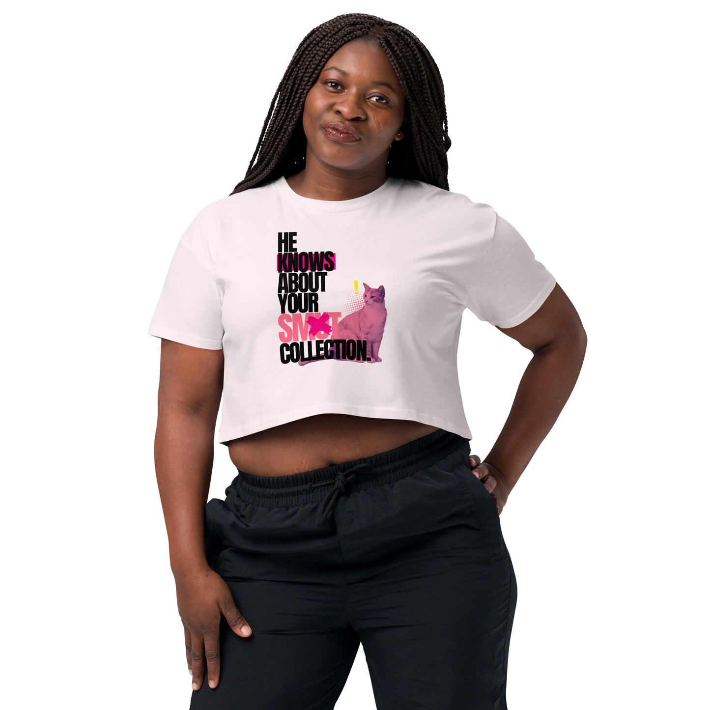 He Knows - Women’s crop top