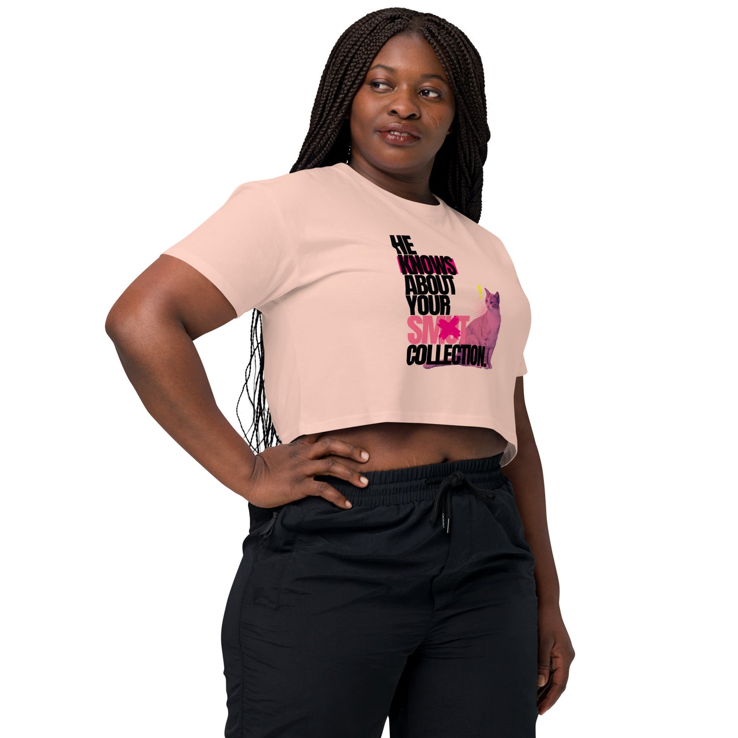 He Knows - Women’s crop top